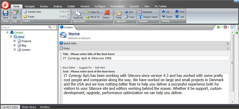 Sitecore CMS